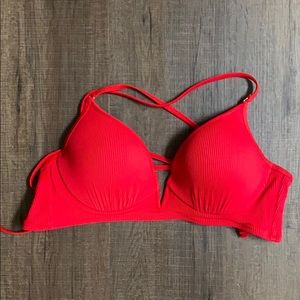 Red Push up Bikini top